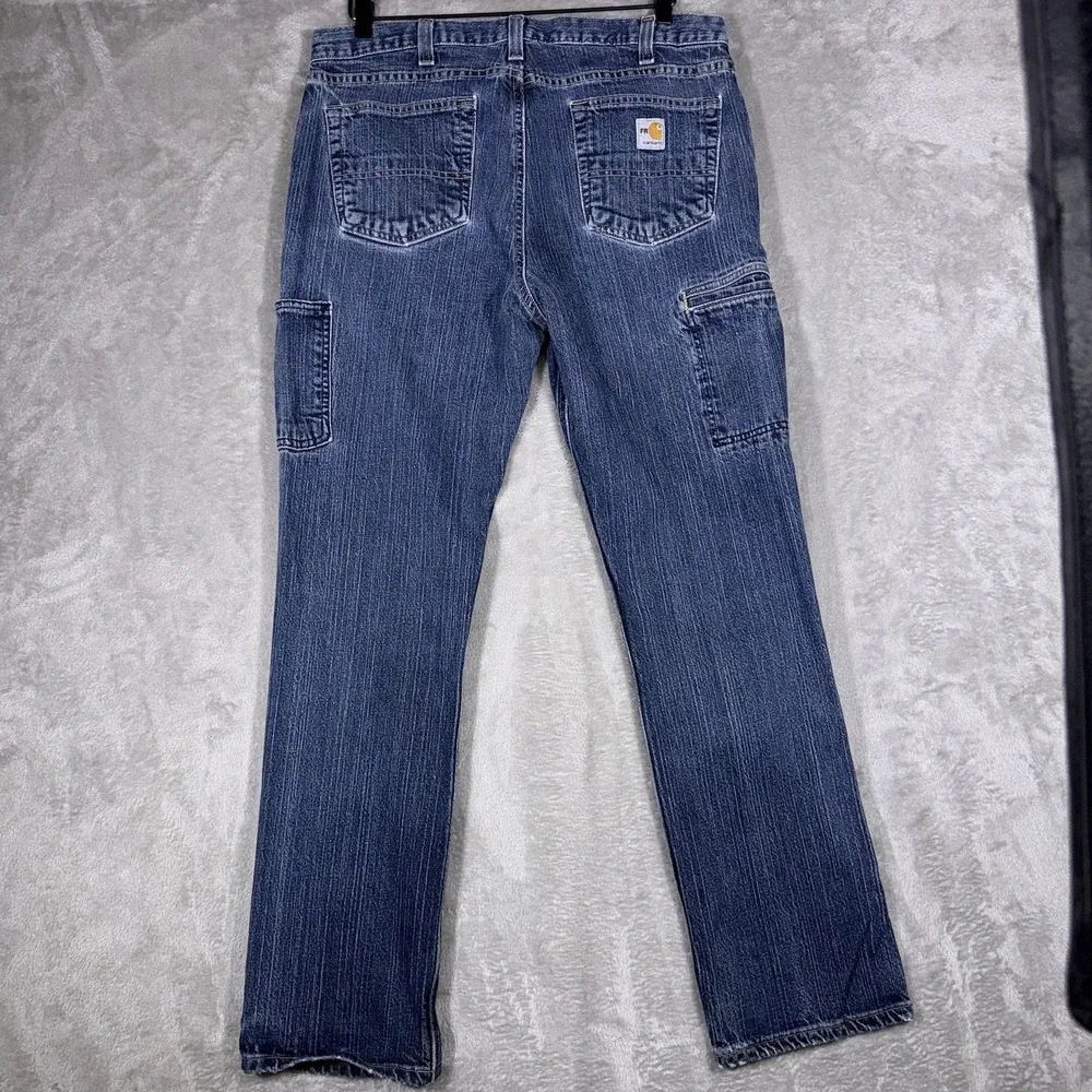 Carhartt FR Flame Resistant Jeans Mens 34x30 Workwear Distressed Workwear - Picture 4 of 7